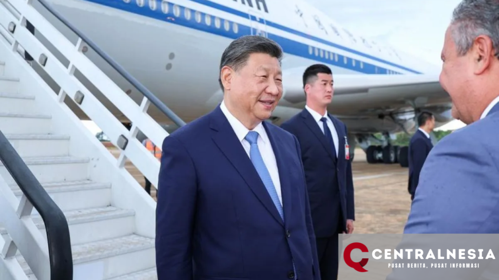 Presiden China Sampai di Brasilia untuk Menjalani Kunjungan Resmi ke Brasil
