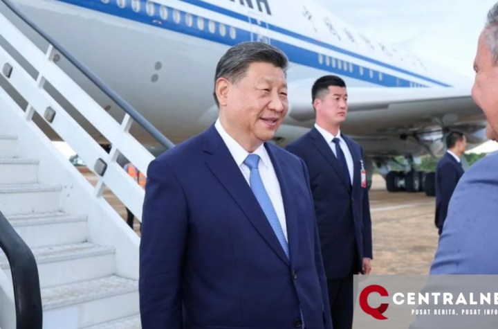 Presiden China Sampai di Brasilia untuk Menjalani Kunjungan Resmi ke Brasil