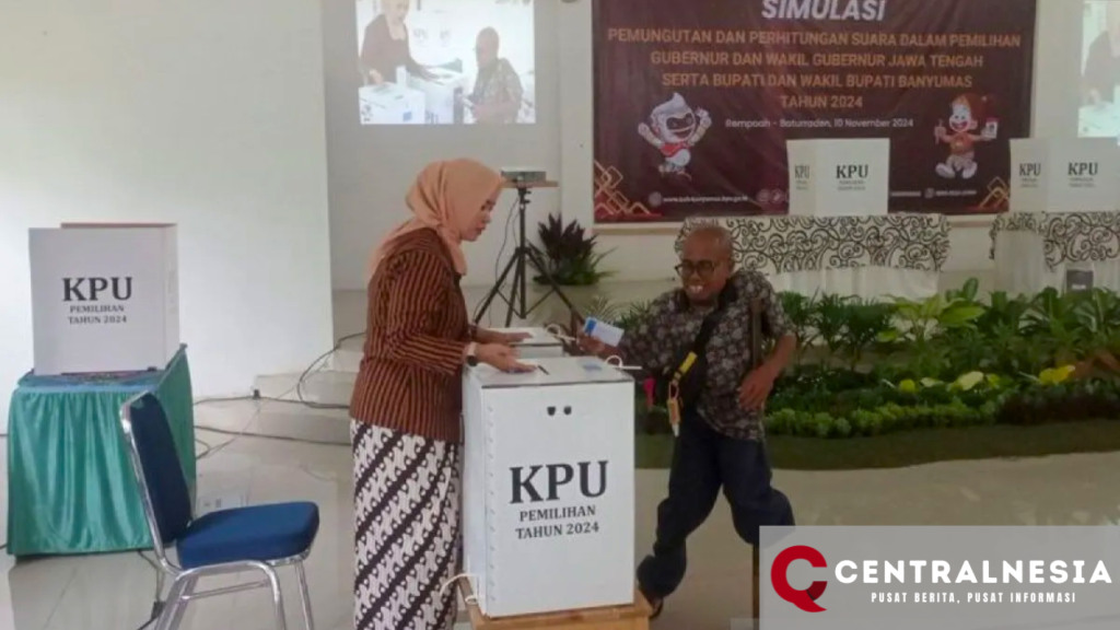 KPU Banyumas Lakukan Simulasi Pemungutan Suara untuk Efisiensi Waktu