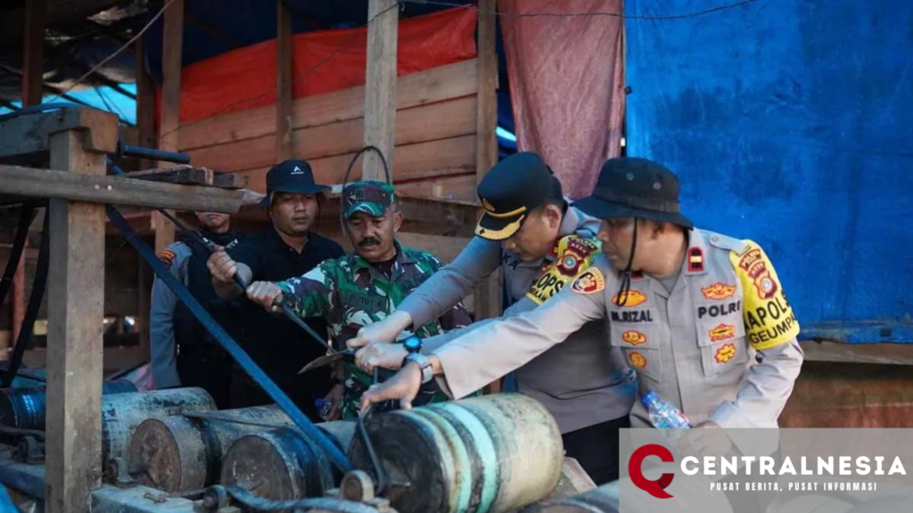 Operasi Gabungan Tutup Tambang Emas Ilegal di Pidie, Aceh